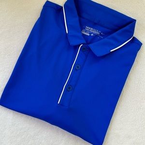 Nike Mens Tour Performance Golf Polo Short Sleeve Size L in Blue